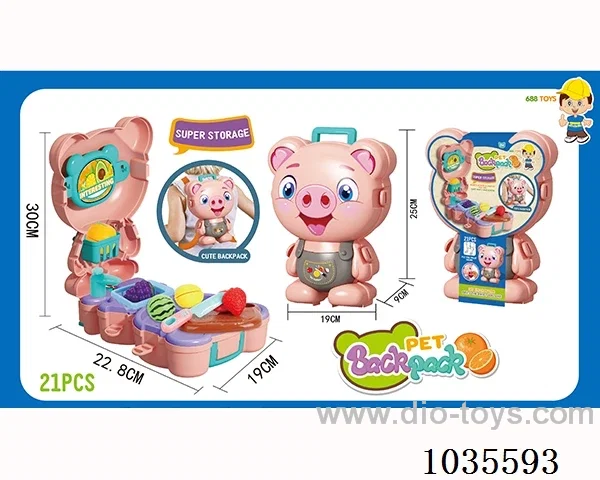 Pet pig fruit store in  paper card