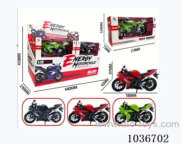 1：12 Sliding alloy car in window box