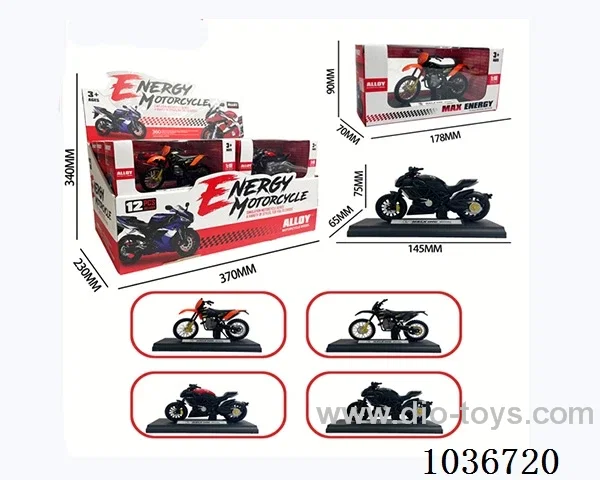1：18 Sliding alloy car in window box