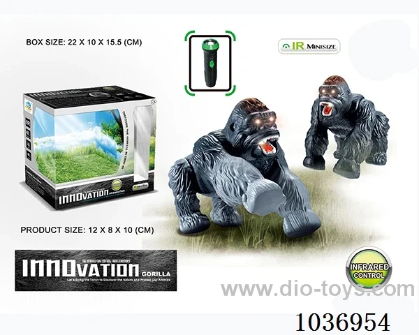 RC gorilla in window box