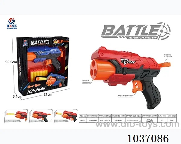 toy gun series in window box