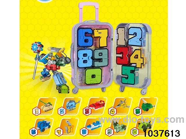 big number deformation toys in bubble bag