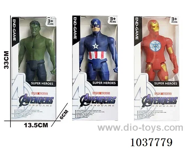 Hulk ,Captain America, Iron Man with light 3sets mixed loading in window box
