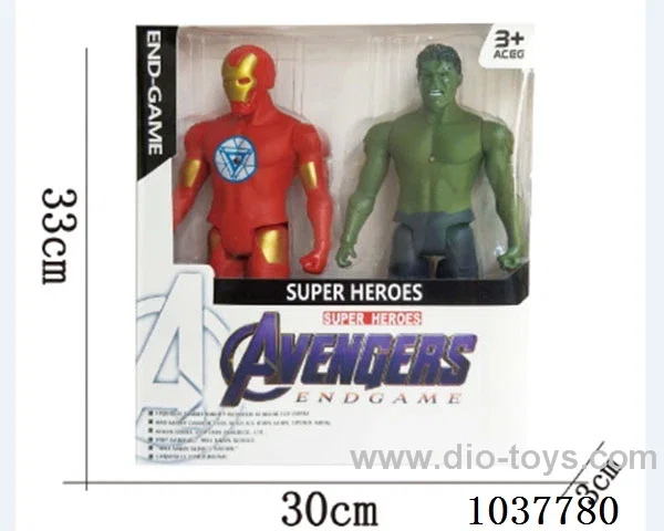 Hulk ,Captain America, Iron Man with light 2sets mixed loading in window box