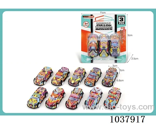 pull back car in blister card
