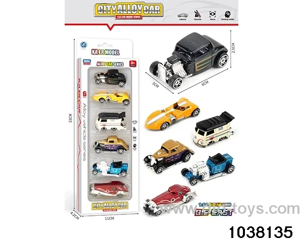 Alloy cars in window box