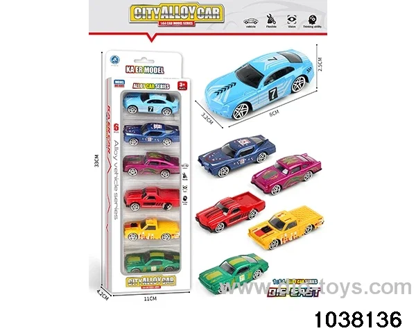 Alloy cars in window box