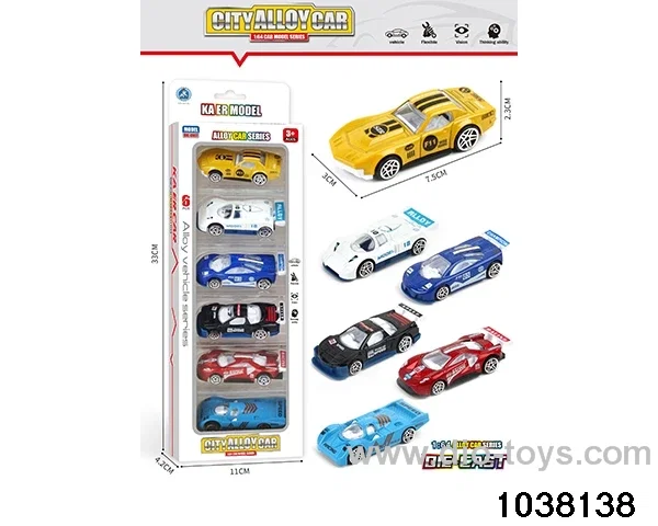 Alloy cars in window box