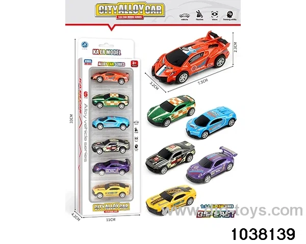 Alloy cars in window box