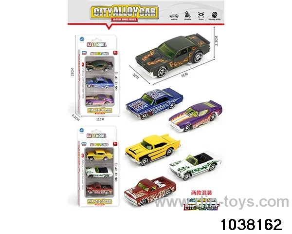 Alloy cars in window box