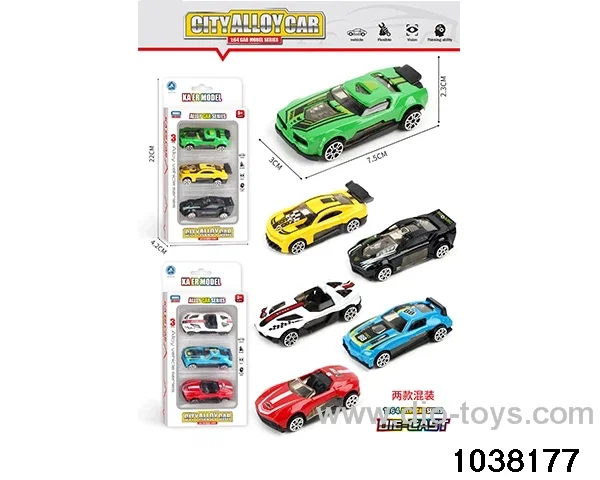 Alloy cars in window box