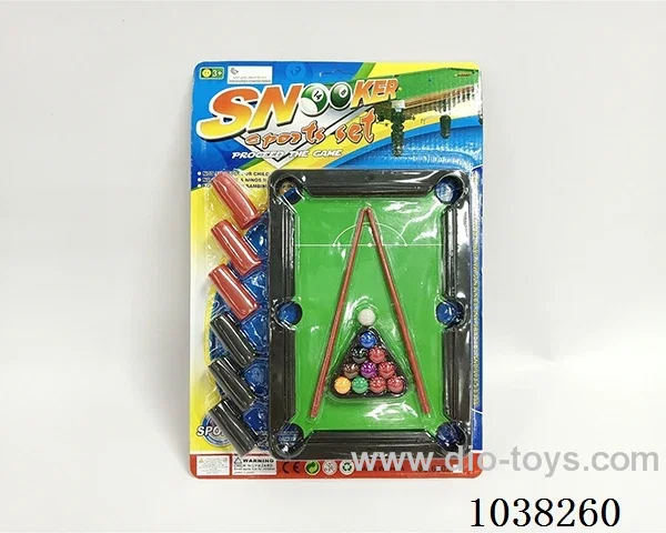 Billiards in blister card