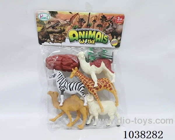 animals set in PP bag with header