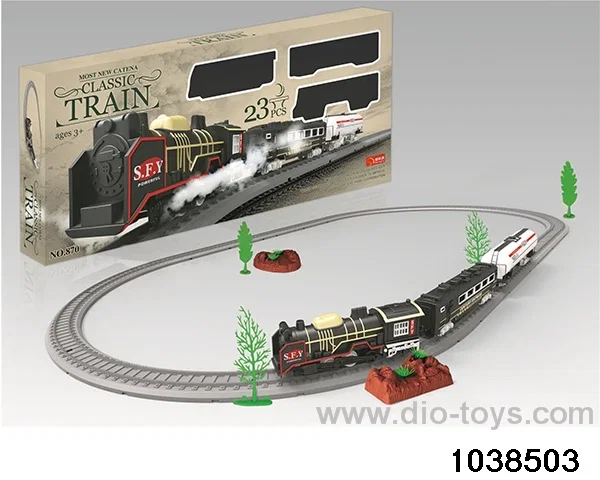 Electric train track in window box