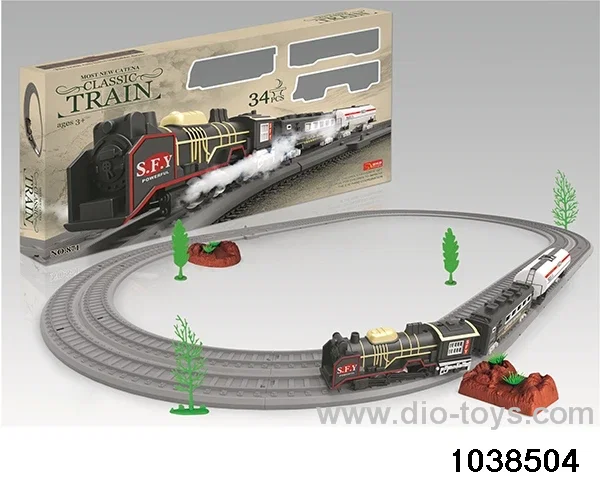 Electric train track in window box