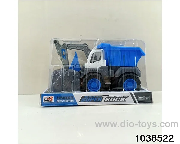 Skidding construction vehicle in PVC cover