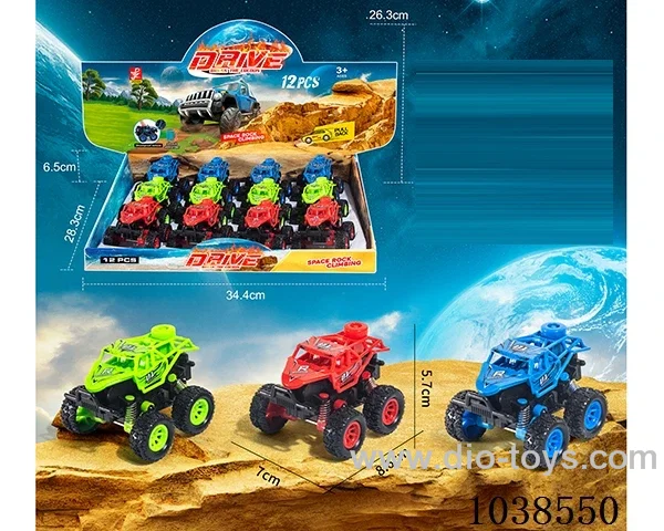 pull back car 3color mixed loading  in display box