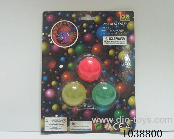3pcsBouncy ball in blister