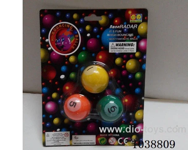 3pcsBouncy ball in blister