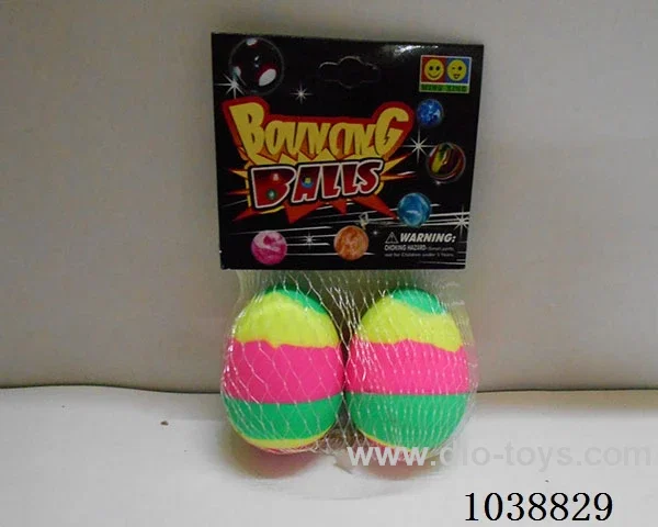 2pcsBouncy ball in With card head in net bag