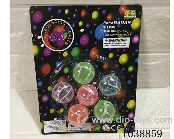 6pcsBouncy ball in blister