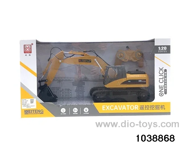 1: 20 RC excavator in window box