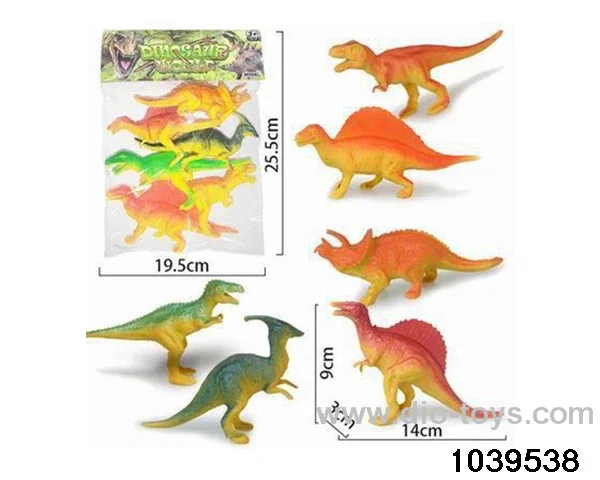 Hollow Dinosaur (6 models) in poly bag header