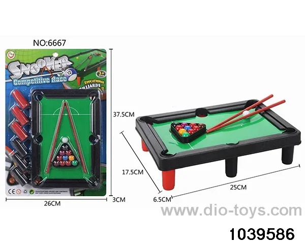 billiard in Blister card