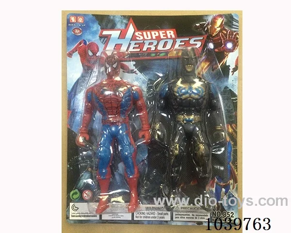 15.5cm 2pcs Spiderman, Batman with light
