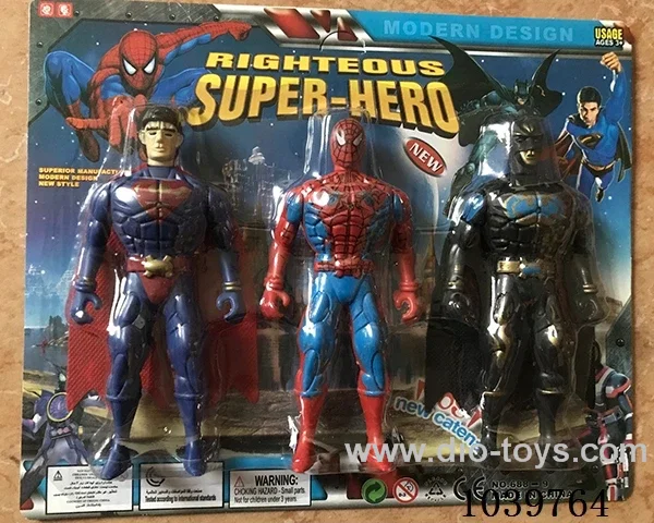15.5cm Heroic figure with light 3sets&3color mixed loading