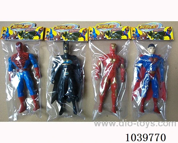 Spiderman, Batman,Superman,Iron Man with light 4sets mixed loading