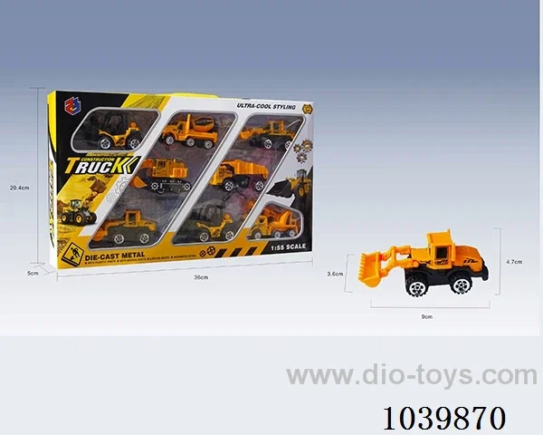 1:55 8pcs free wheel alloy car 8sets&8color mixed loading   in window box