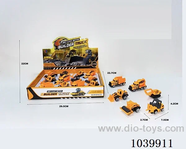 1:64 2pcs free wheel alloy car 6sets mixed loading  in display box