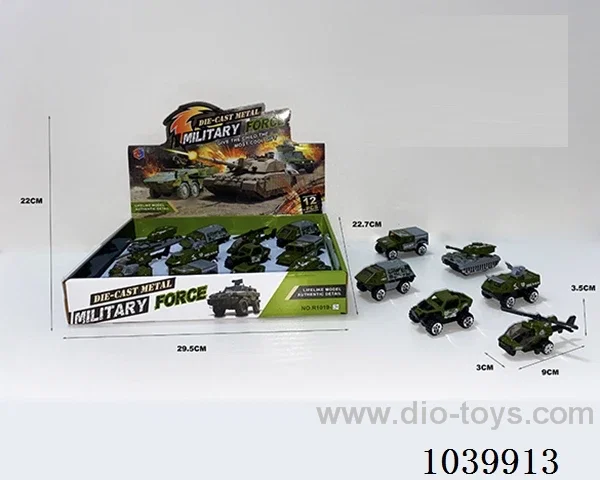 1:55 2pcs free wheel alloy car 6sets mixed loading  in display box