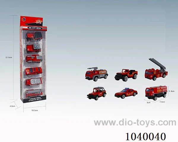 6pcsfree wheel alloy car 6sets mixed loading   in window box