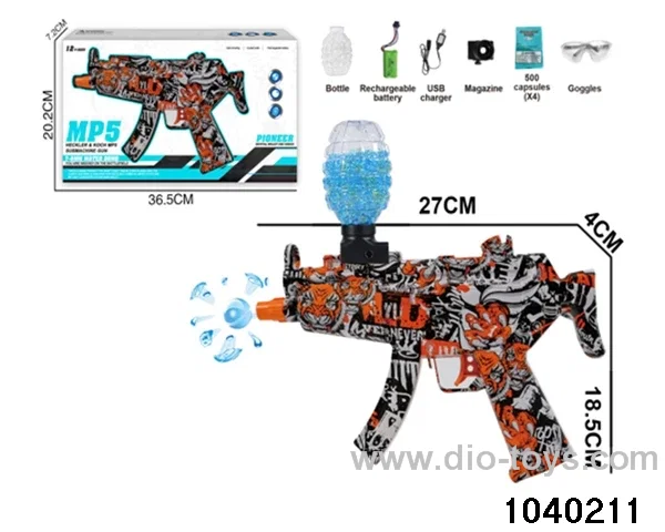 Water bullet gun in window box