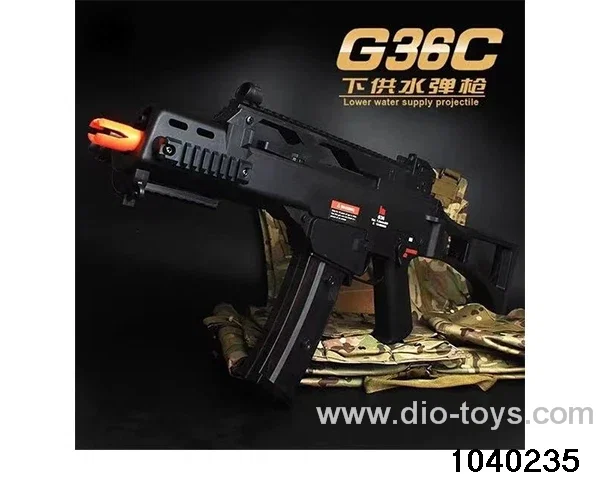Water bullet gun in paper box