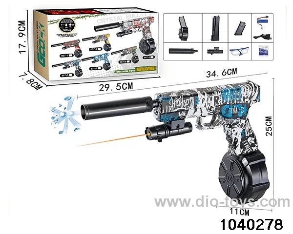 Water bullet gun in color box