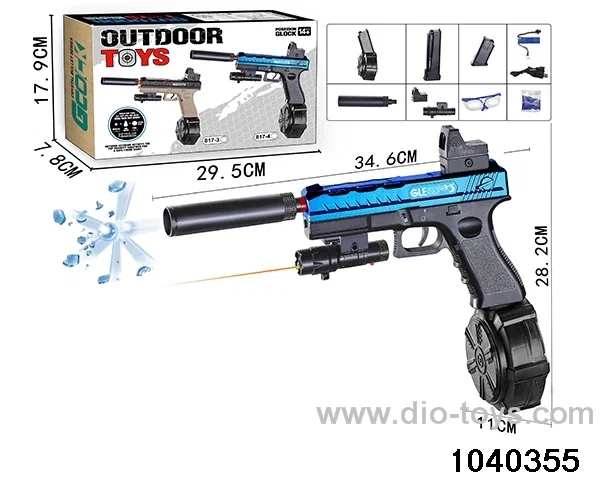 Water bullet gun in color box