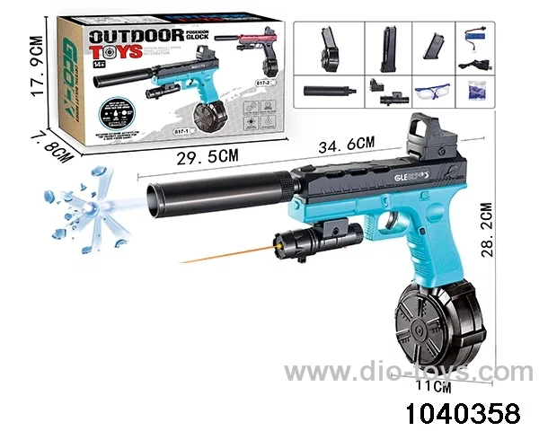 Water bullet gun in color box