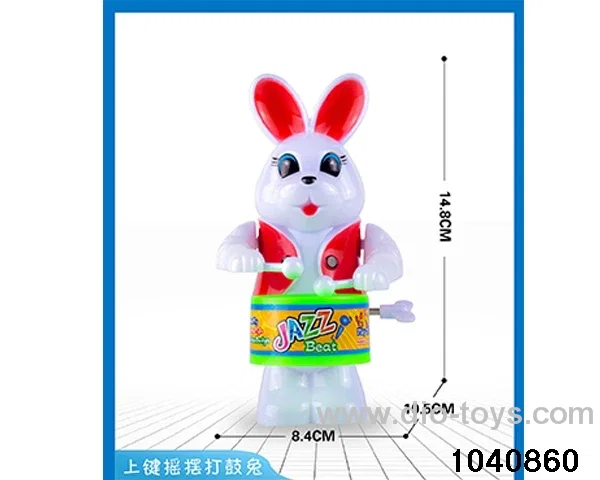 Drumming Rabbit on Chain in opp bag