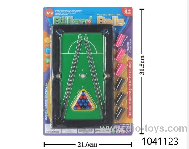 billiard in blister card