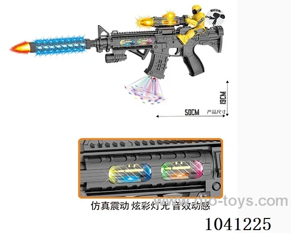 Electric gun with Light& gunfire& movement in opp bag
