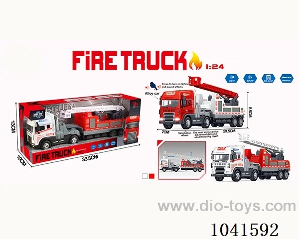 inertia alloy car with  light &musis 2color mixed loading include battery