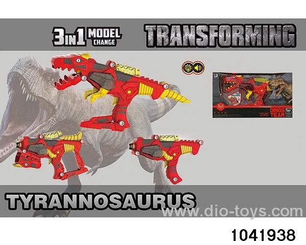Sound and Light Disassembly and Assembly Dinosaur Gun in window box