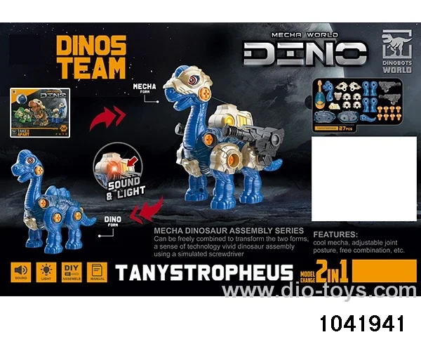 Sound and Light Disassembly and Assembly of Dinosaurs in color box
