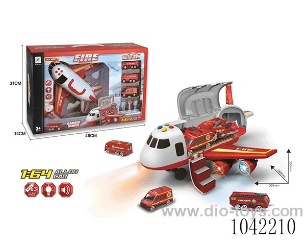 Alloy fire aircraft with light &music in window box