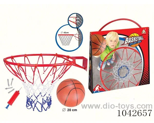 Hanging iron basketball hoop in  Color box