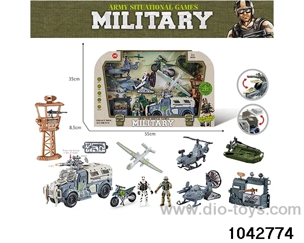 Military sets in window box