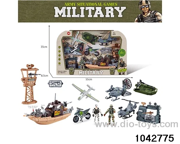 Military sets in window box